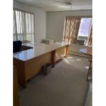 {LOT} in 4 Offices c/o: Office Furniture, Tables, Chairs, Cabinets & Some Medical Supplies