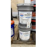 (2) 5 Gallon Pails of Lucas ISO22 Non Conductive Hydraulic Fluid Being Sold By The Pail