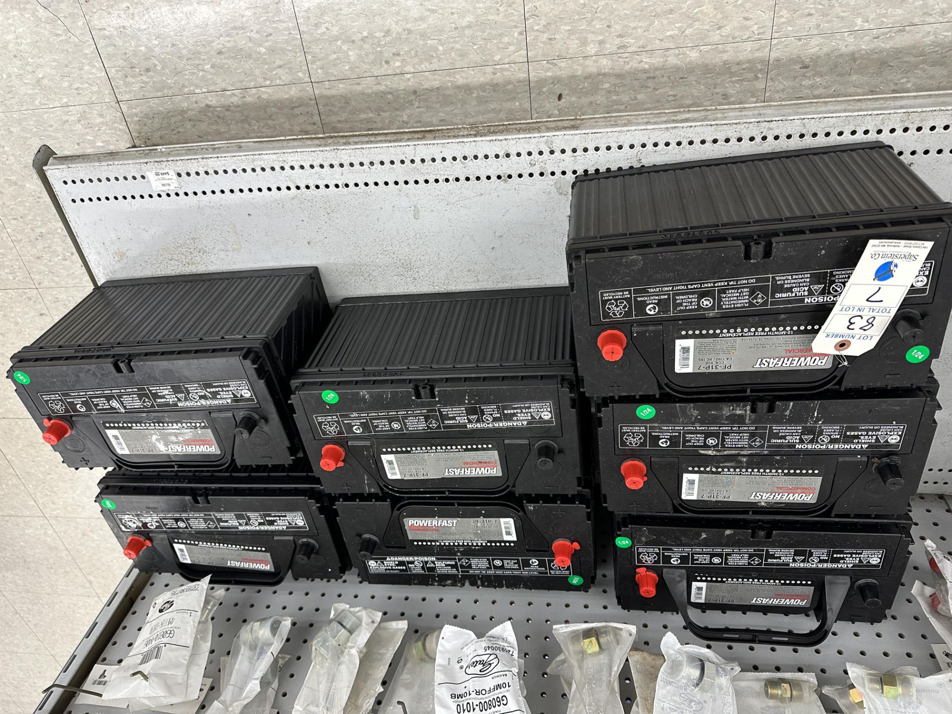 (7) Powerfast Group 31P, Industrial/Commercial 12V Battery, 950 Cranking Amps (BEING SOLD BY THE