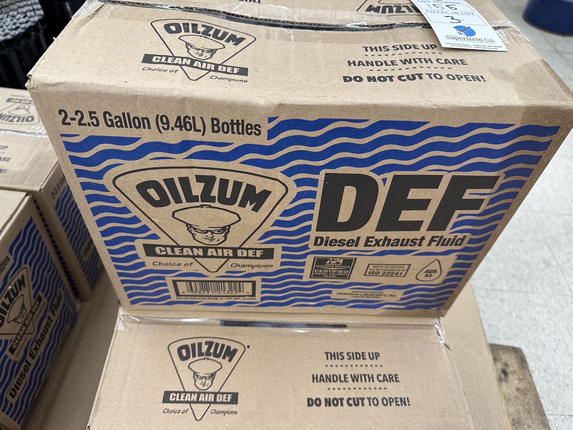 (3) Cases of OilZum DEF Fluid (2) 2.5 Gallon Containers Per Case Being Sold By the Case - Bild 2 aus 2
