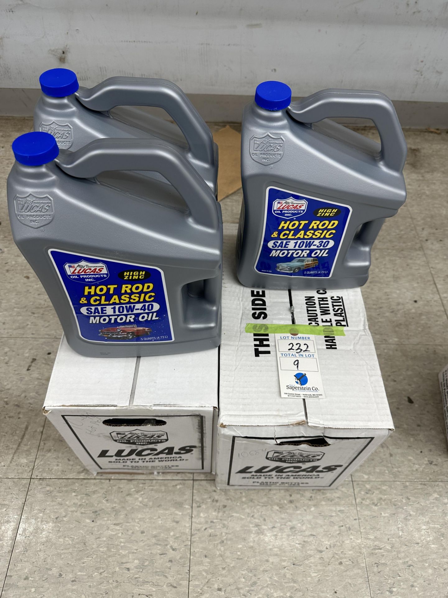 (9) 1 Gallon Bottles of Lucas 10W-30 & 10W-40 Hot Rod Oil Being Sold By The Bottle - Image 2 of 2