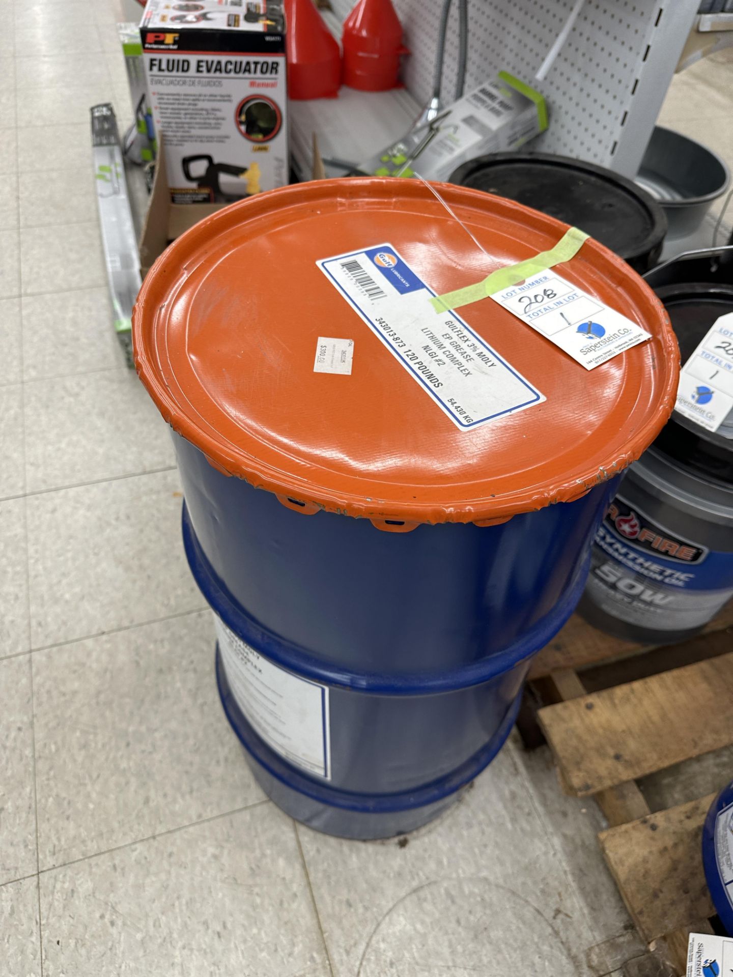 120 Lb. Gulf Flex 3% Molly EPA Grease (Retail Approx. $400)