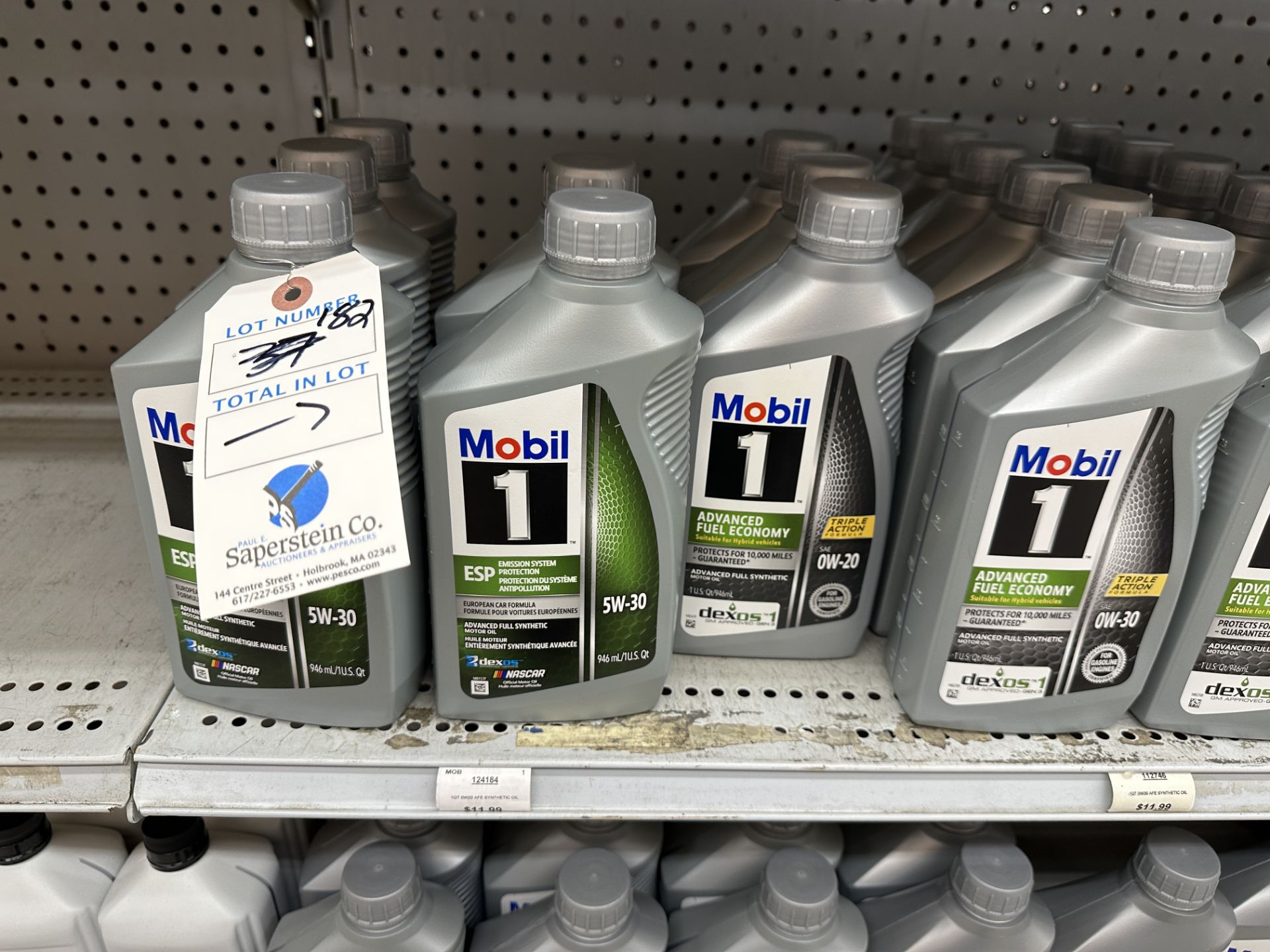 (37) Quarts of Mobile 1 Fully Synthetic 5W-30, 0W-30, 5W-20 Motor Oil Dexos Approved Being Sold By - Image 2 of 4