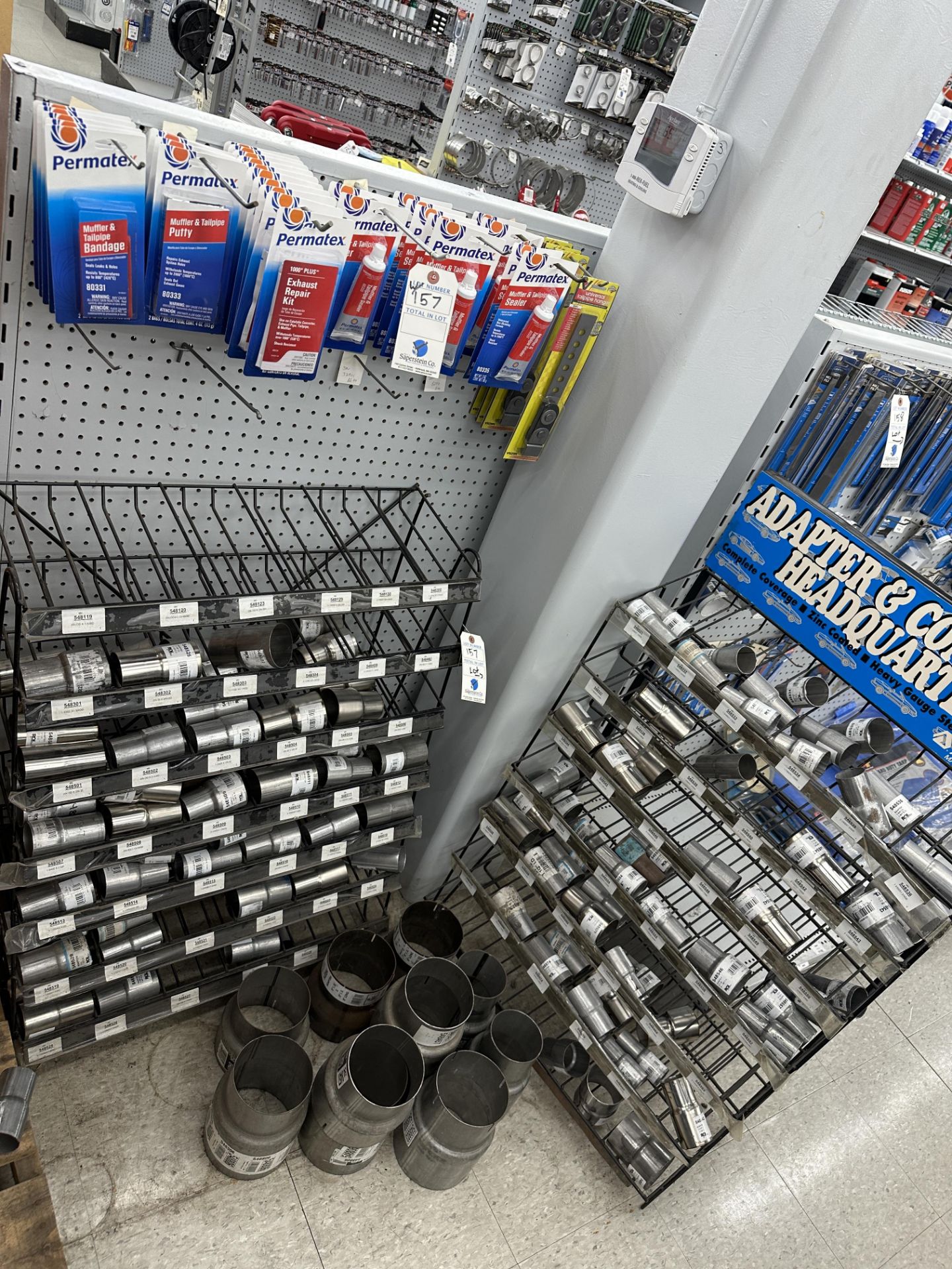 {LOT} Arvin Exhaust Parts c/o: Adapters, M-Tips, Clamps, Extension Pipes, Down Pipes, Flex Pipes,