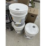 (3) Shell Rotella T4 15W-40 5 Gallon Pail of Motor Oil (BEING SOLD BY THE Pail )