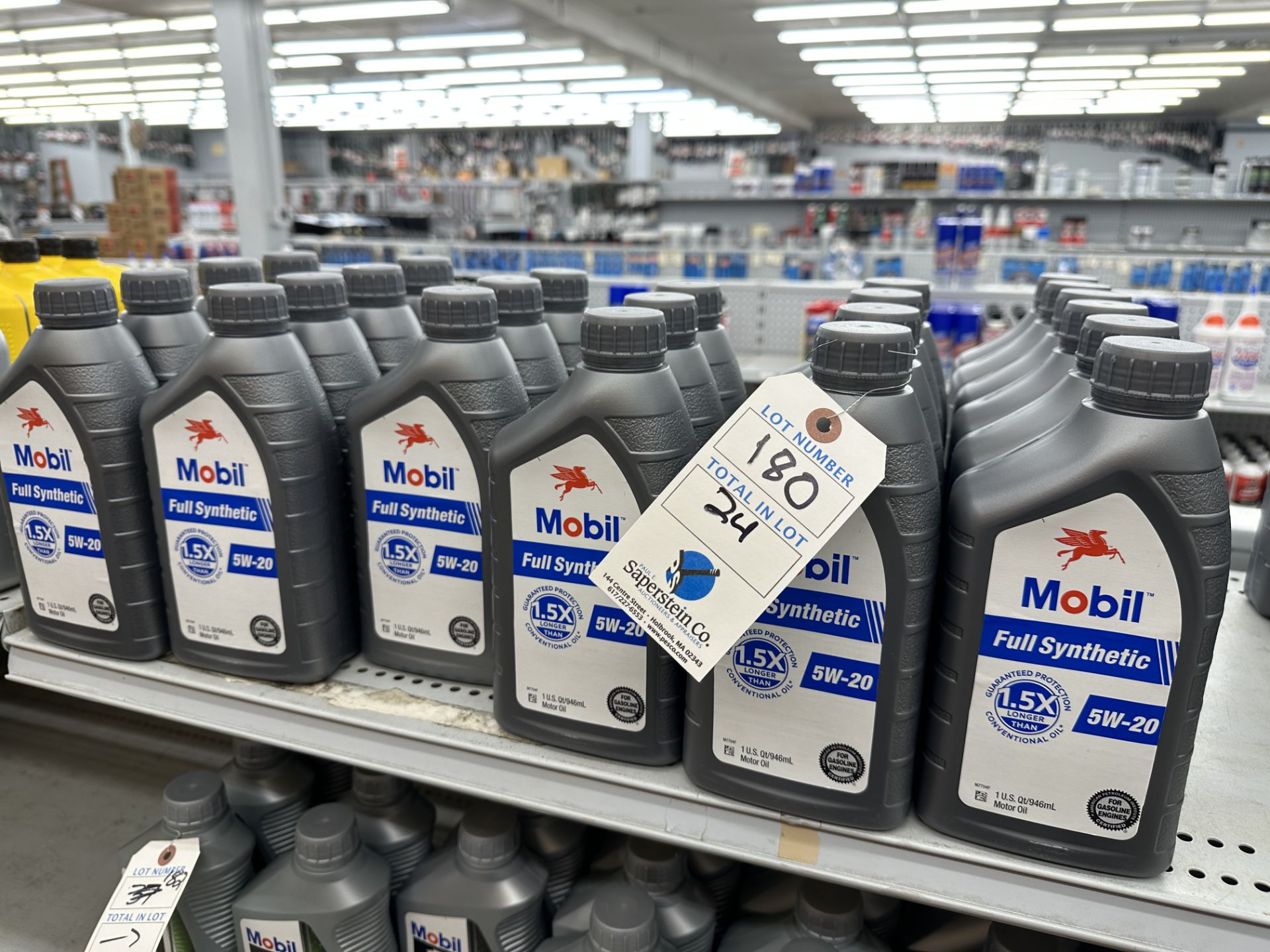 (24) Quarts of Mobil Fully Synthetic 5W-20 Motor Oil Being Sold By the Bottle