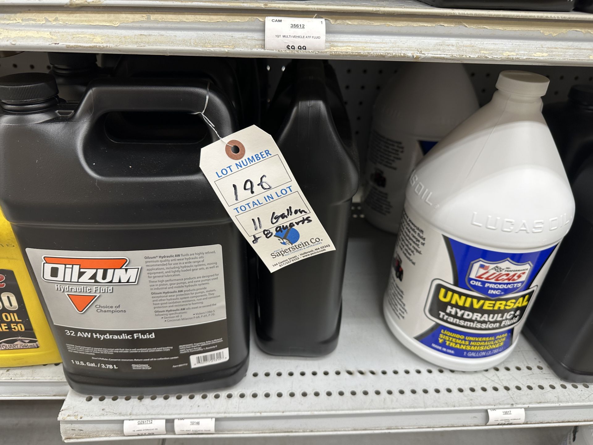 {LOT} 11 Gallons & 8 Quarts Lucas & Oilzum Universal Hydraulic Fluid & Gear Lube - Image 2 of 4