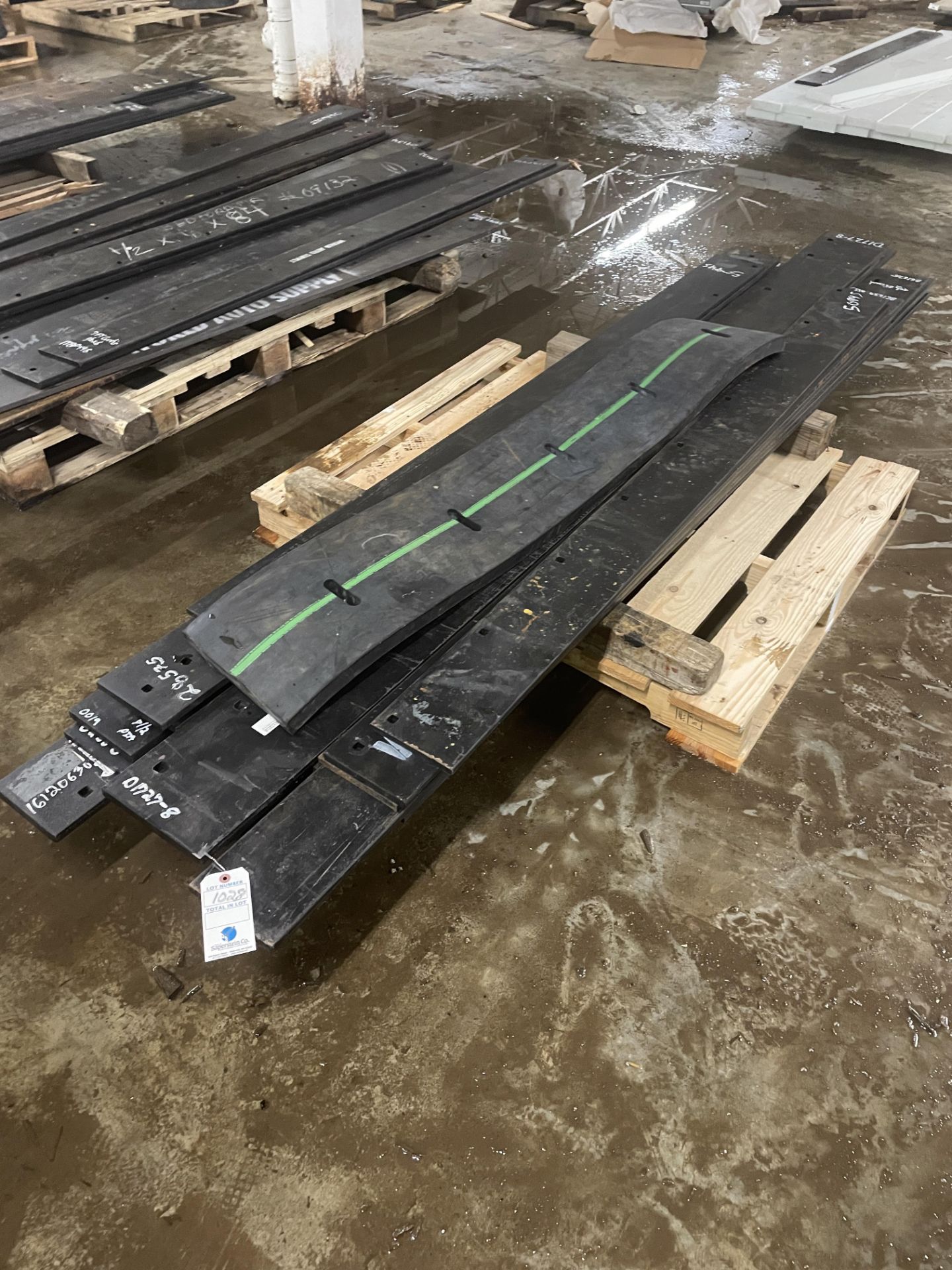 {LOT} (16) 6'-9' Steel Plow Cutting Edges (inspection Urged) (BEING SOLD BY THE LOT)