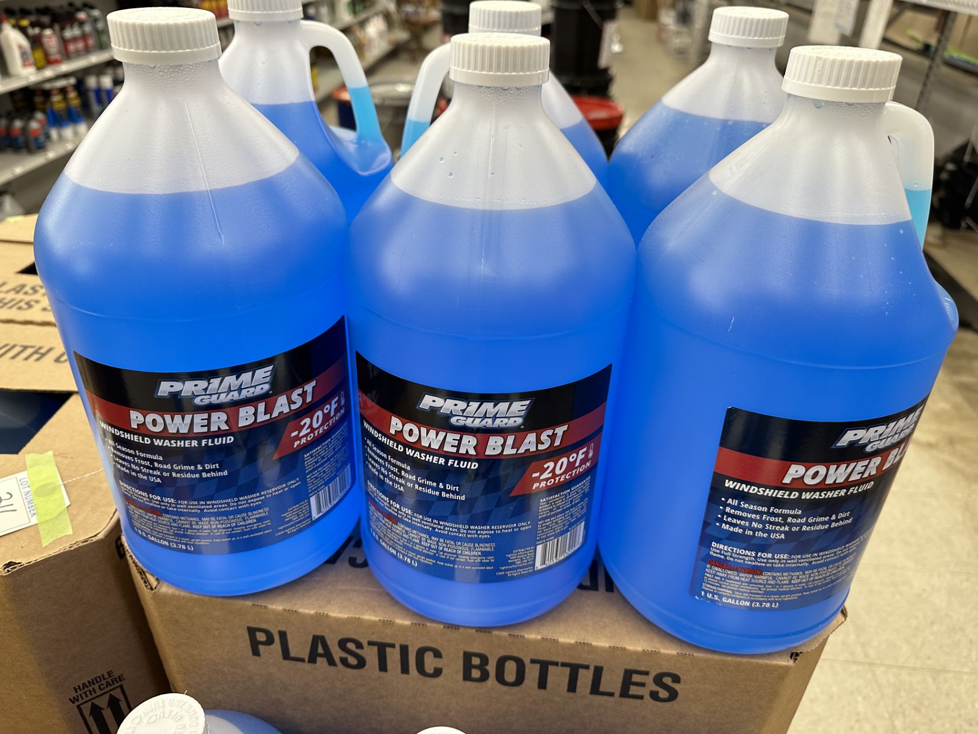 (78) 1 Gallon Containers of Prime Guard Power Blast Windshield Washer Fluid - Being Sold By The - Image 3 of 3