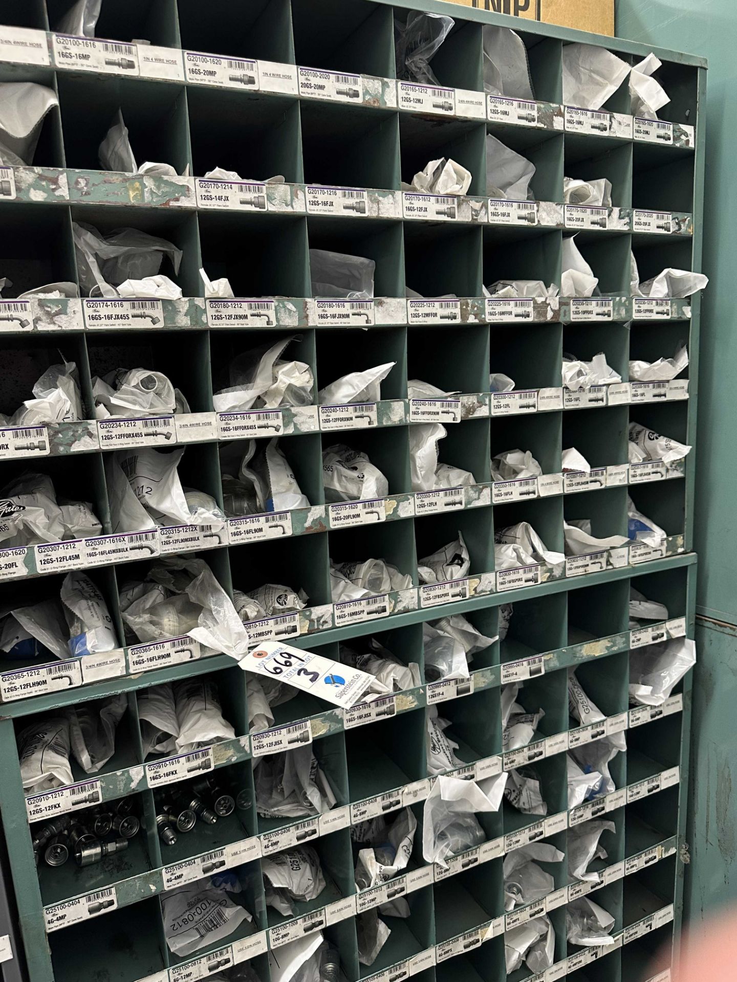 {LOT} 3 Cabinets Gates Hardware - Appx 1361 Pcs, $17,700.00 Wholesale Cost