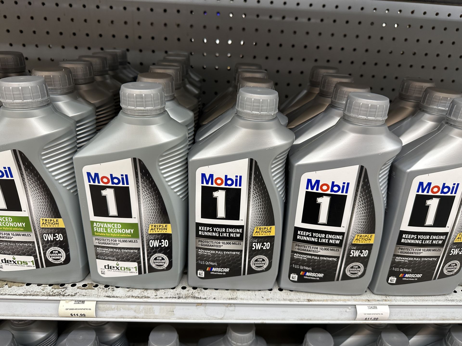 (37) Quarts of Mobile 1 Fully Synthetic 5W-30, 0W-30, 5W-20 Motor Oil Dexos Approved Being Sold By - Image 3 of 4