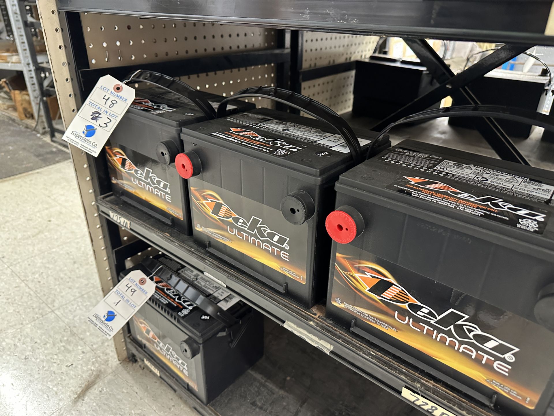 (3) Deka Group 75 Automotive Battery, 12V, 690 Cranking Amps (BEING SOLD BY THE PIECE)