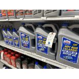 {LOT} 7 Gallon & 6 Quart Lucas Hot Rod & Classic Motor Oil 10W-30, 10W-40 & 20W-50 (BEING SOLD BY