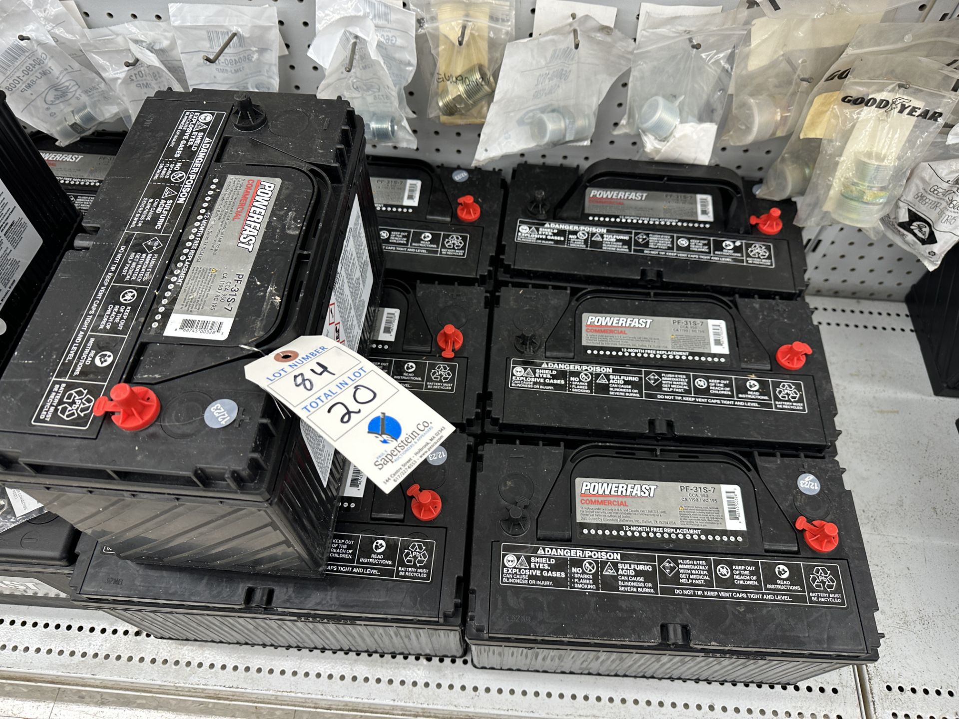 (20) Powerfast Group 31S, Industrial/Commercial 12V Batteries, 1000 Cranking Amps (BEING SOLD BY THE - Image 2 of 4