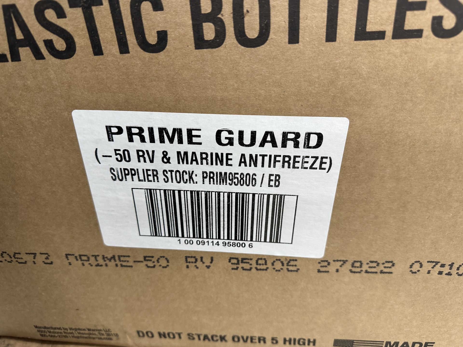 (6) Cases of Prime Guard 1 Gallon Non Toxic Anti Freeze/Coolant For RV's & Pools (BEING SOLD BY - Image 2 of 2