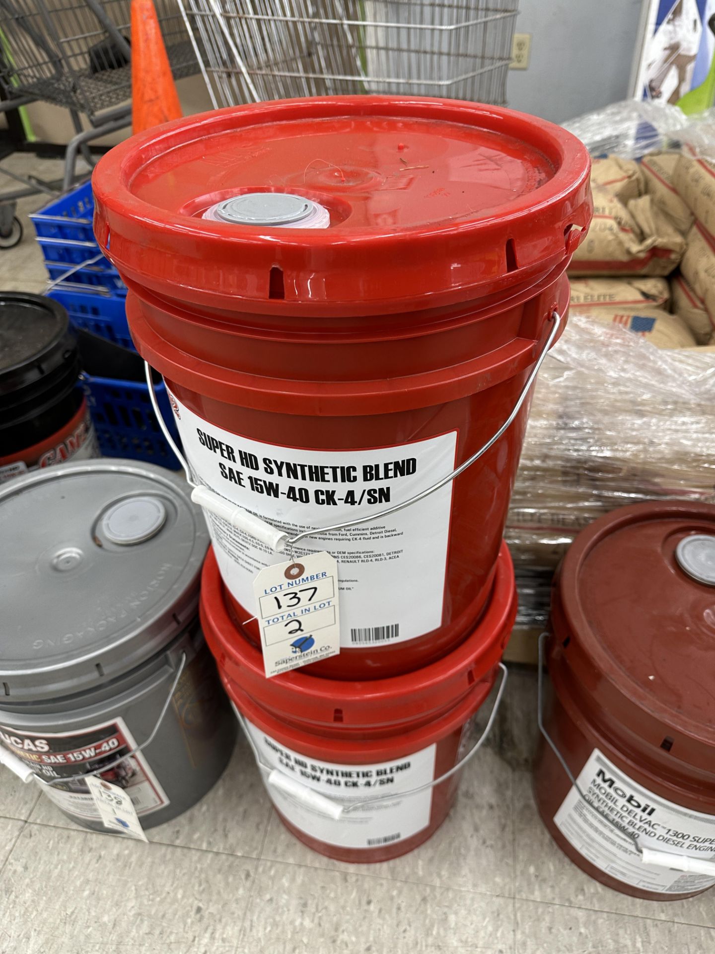 (2) Cam 2 15W-40 Synthetic Blend 5 Gallon Pail of Motor Oils (BEING SOLD BY THE Pail )