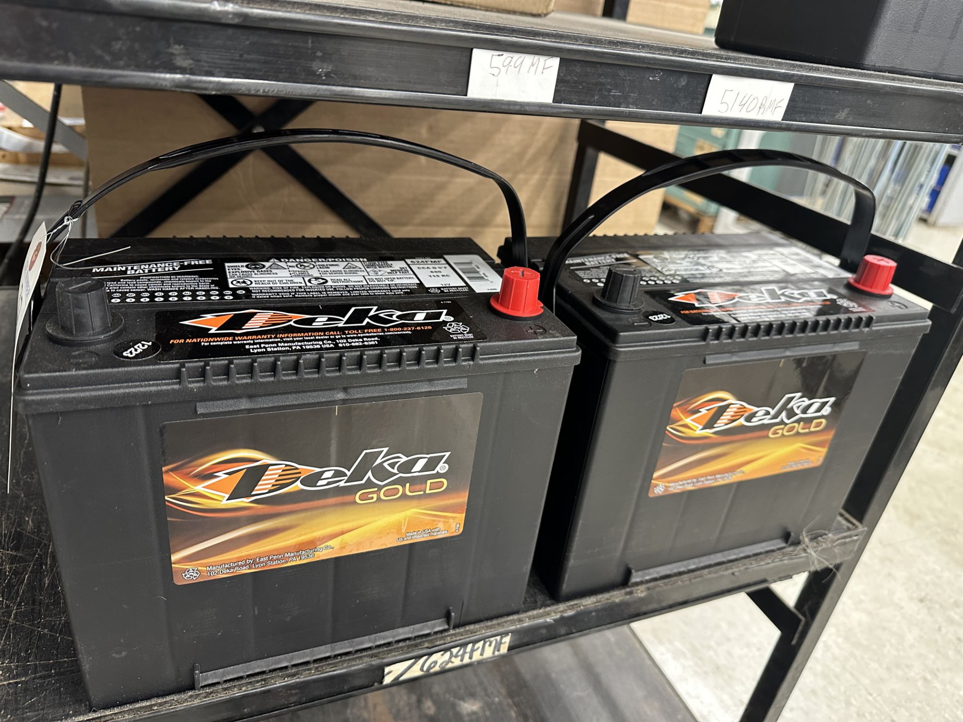 (2) Deka Group 24F Automotive Battery 12V, 650 Cranking Amps (BEING SOLD BY THE PIECE)