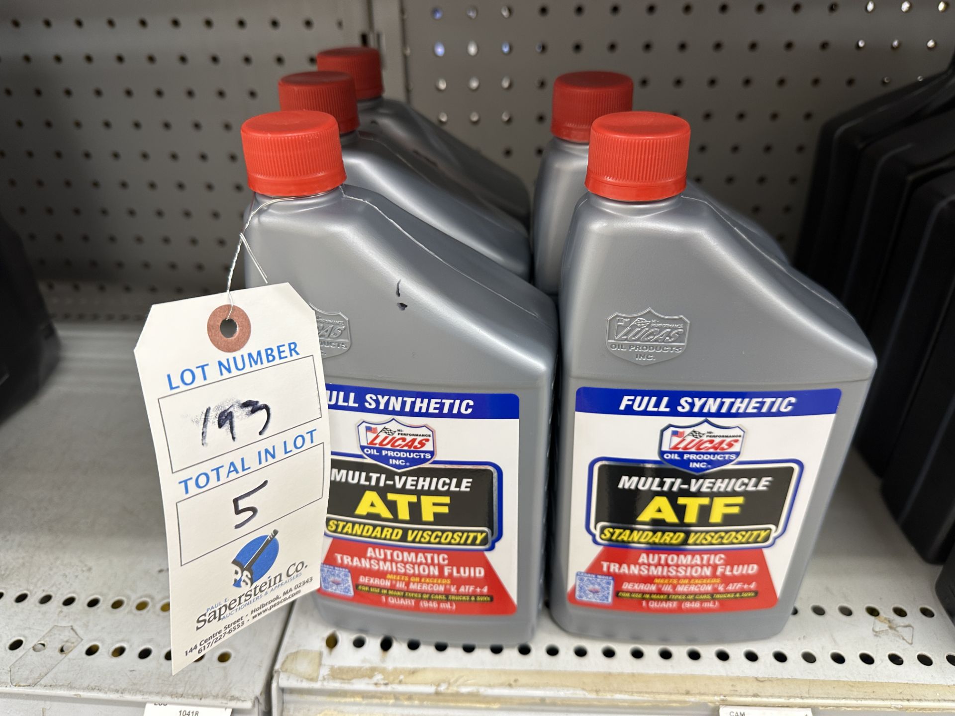 (5) Quarts of Transmission Fluid Lucas Fully Synthetic Multi Vehicle ATF (Being Sold By The Quart)