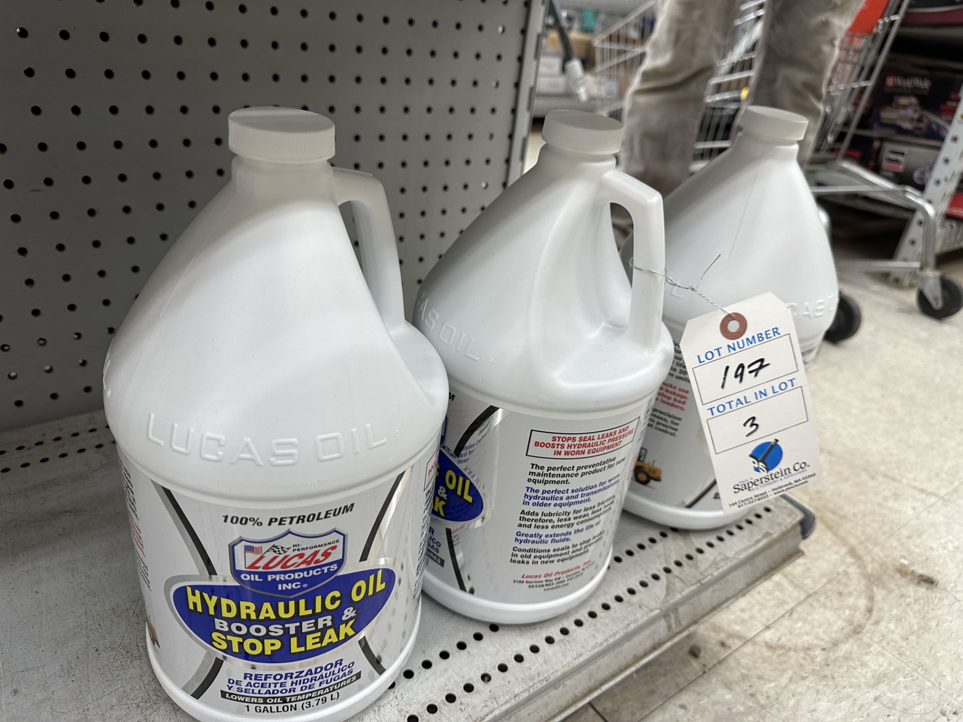 {LOT} (3) Lucas Hydraulic Oil Booster & Stop Leak in 1 Gallon Containers