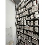 {LOT} Wells Vehicle Electronic Pieces c/o: Distributer Caps, Rotors, Ignition Coils on 32 Shelves