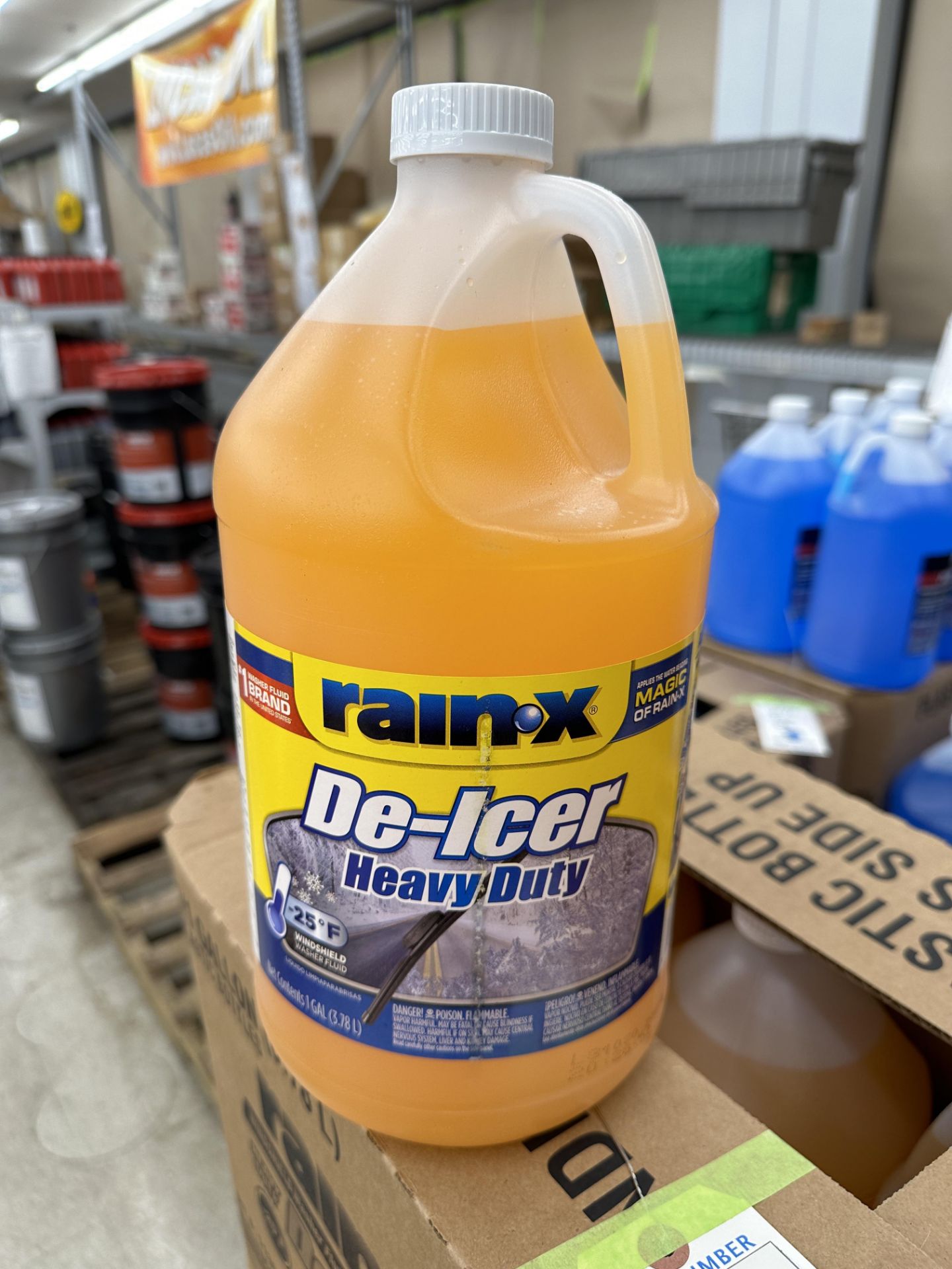 (45) 1 Gallon Containers of RainX Washer Fluid/DeIcer w/Water Repellent - Being Sold By The - Image 2 of 4