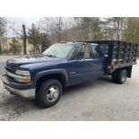 2001 Chevy Silverado 3500 Knapheide Stake Body Truck. Gasoline, Automatic, 1 Ton Dually 4x4,