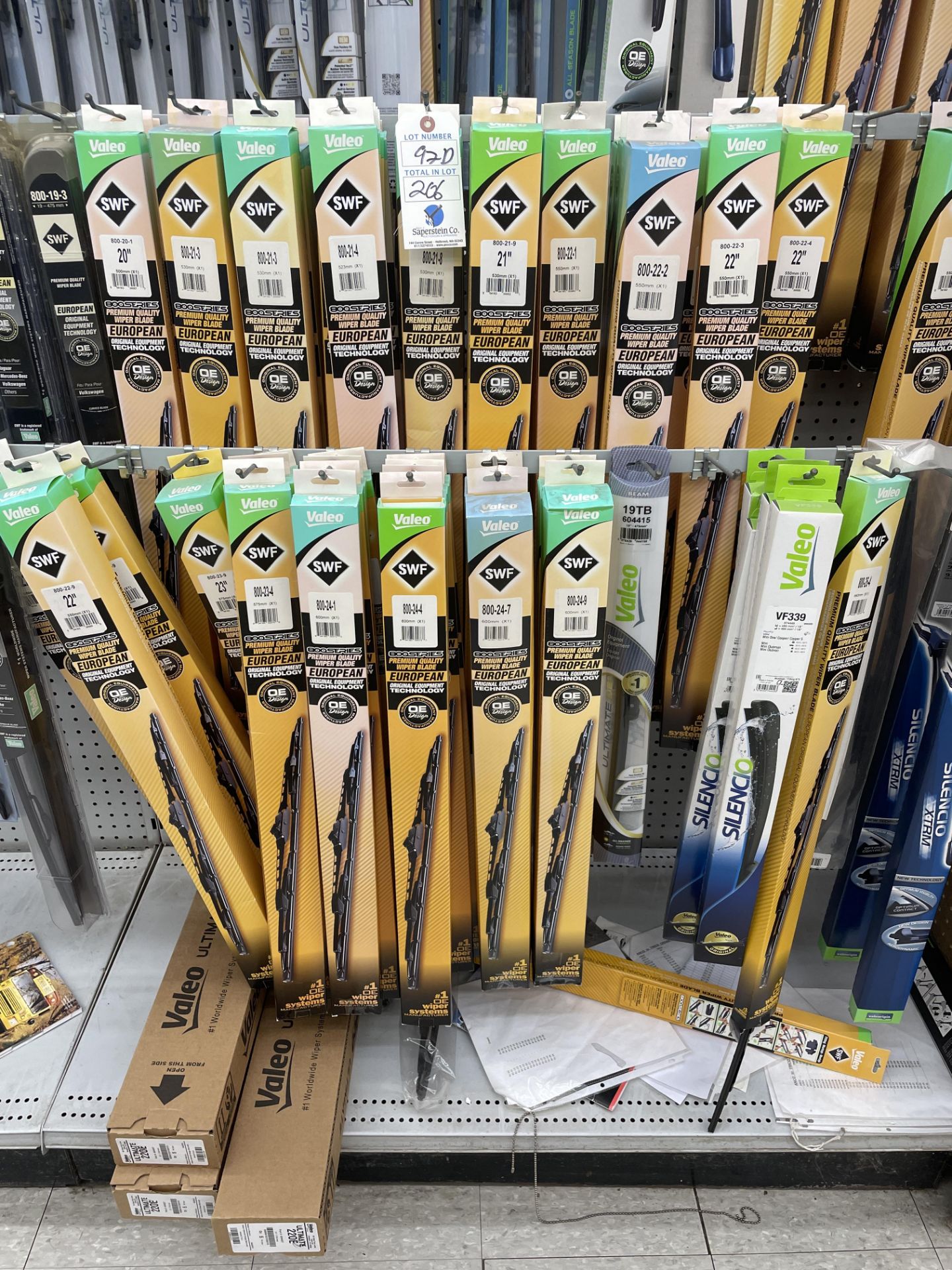{LOT} (206) Valeo Rear and European Vehicle Specific Wiper Blades w/Wholesale Value of $1,985 - Image 3 of 4