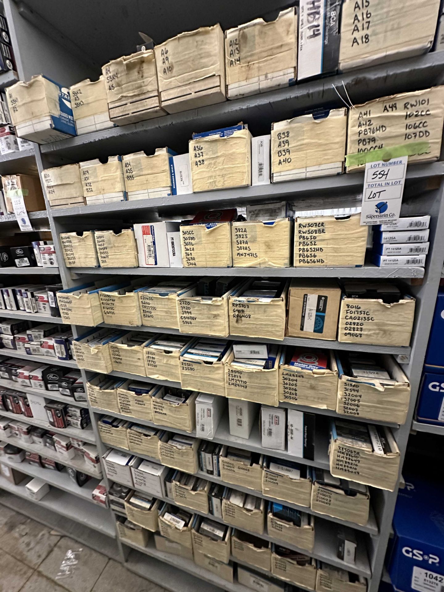 {LOT} BCA & PTC Barings on 10 Shelves