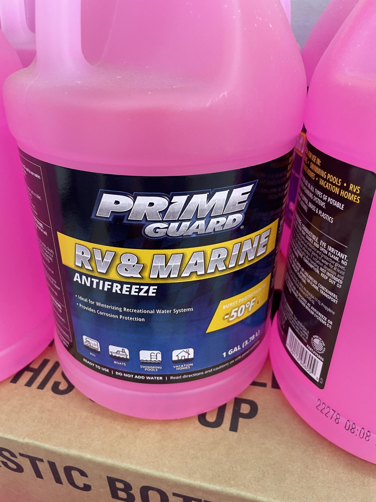 {LOT} (15) 1 Gallon Prime Guard Non Toxic RV and Marine Anti Freeze - Image 3 of 4