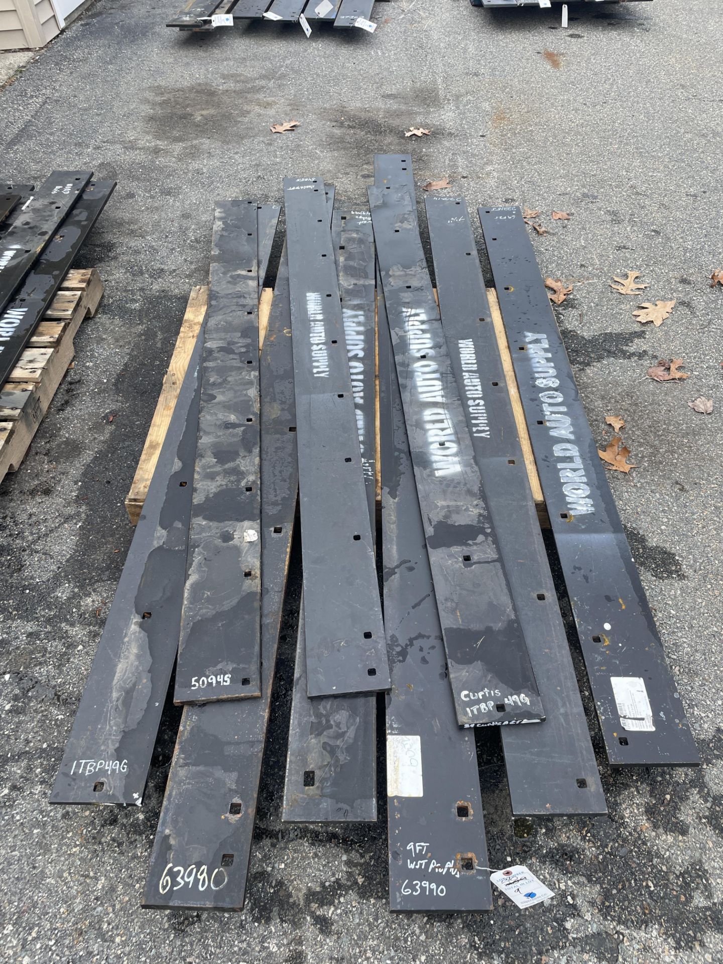 {LOT} (9) Asst. Size Plow Cutting Edges