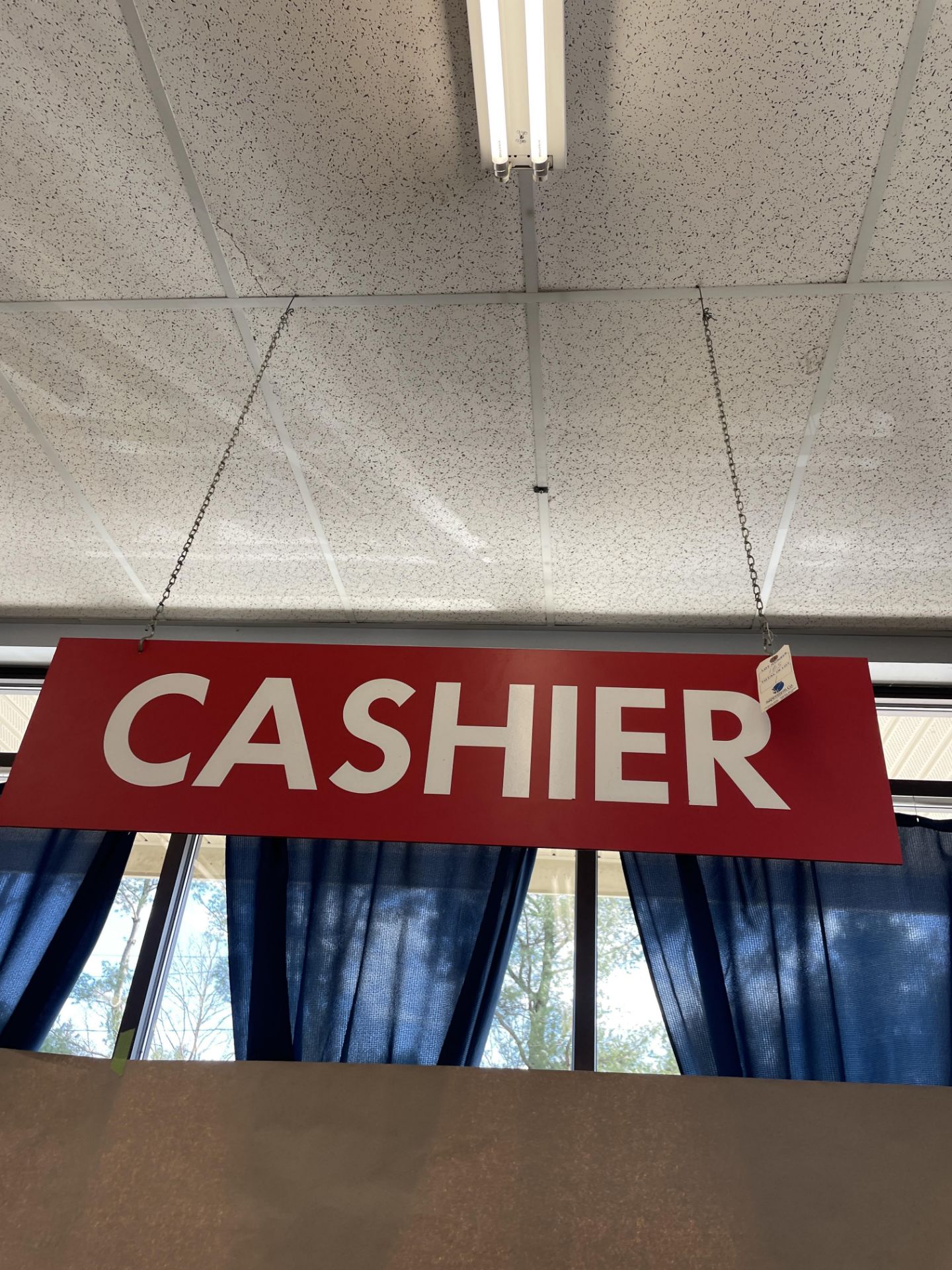 Cashier Sign