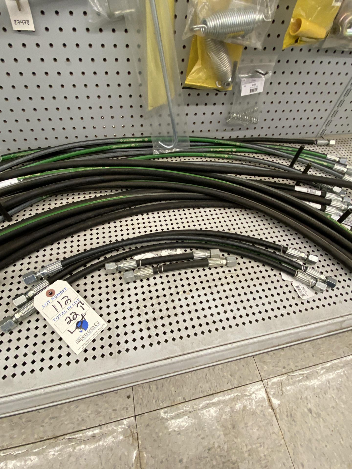 {LOT} (22) Asst. Fisher Hydraulic Hose for Lift and Angle Wholesale Value: 35 Each - Image 5 of 8