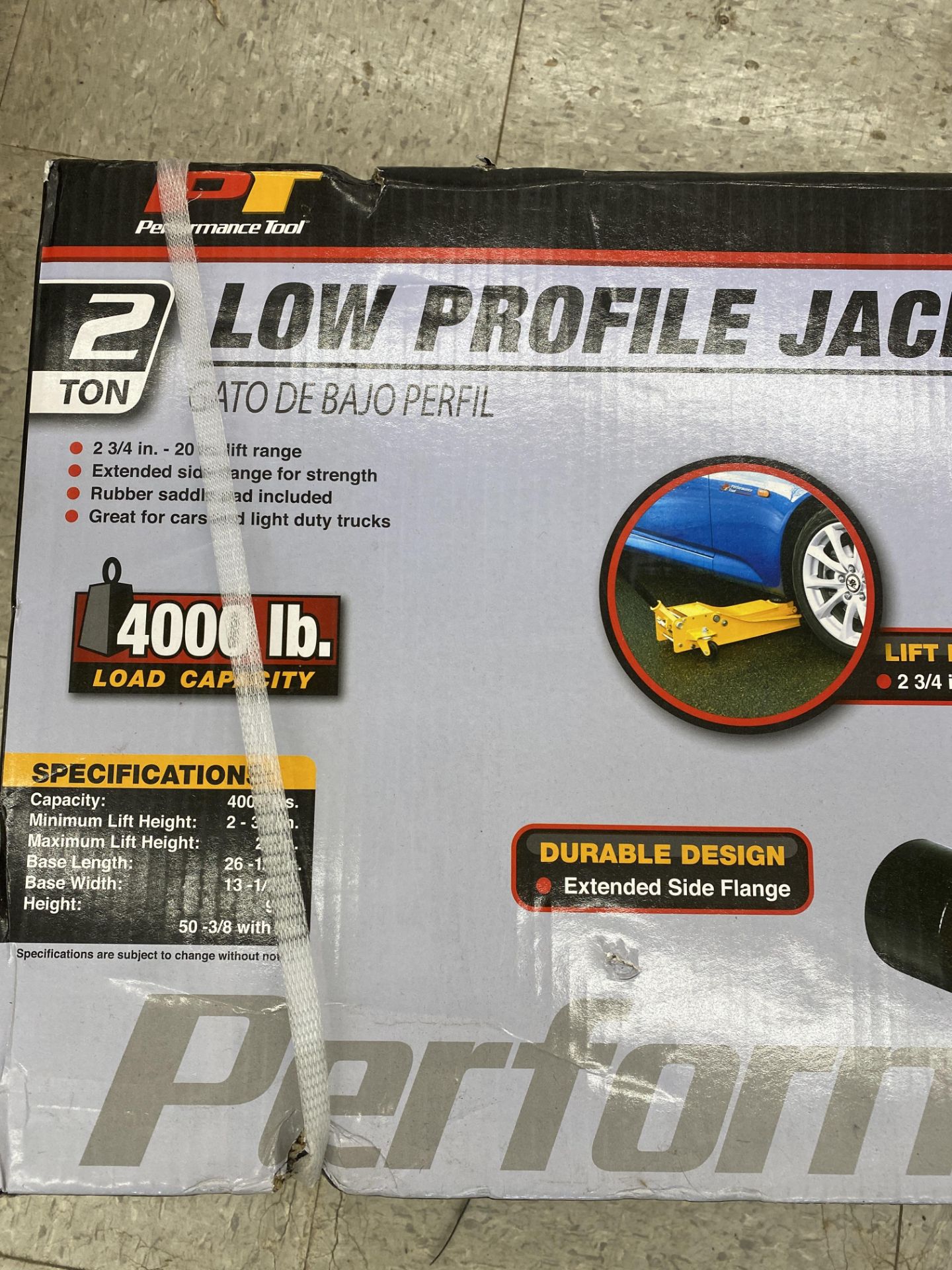Performance Tolls 2 Ton Low Profile Hydraulic Floor Jack - Image 2 of 3