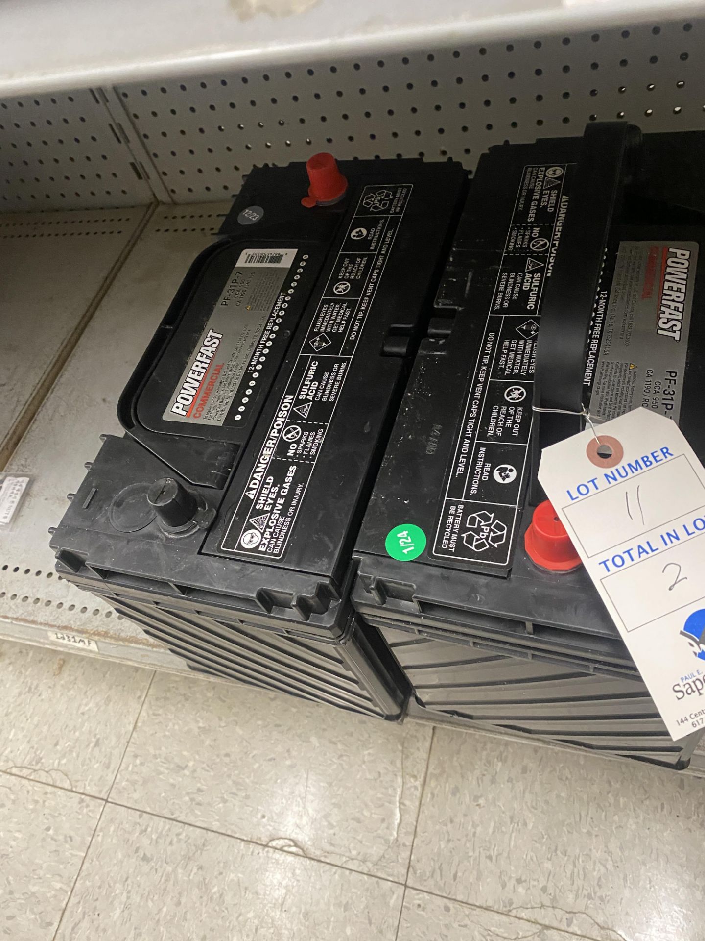 {LOT} (2) Deka Group 31 Post Batteries 12v, 950 Cold Cranking Amps