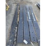 {LOT} (2) 9' Fisher Cutting Edge 5/8" x 8"9' Wholesale Value: 135