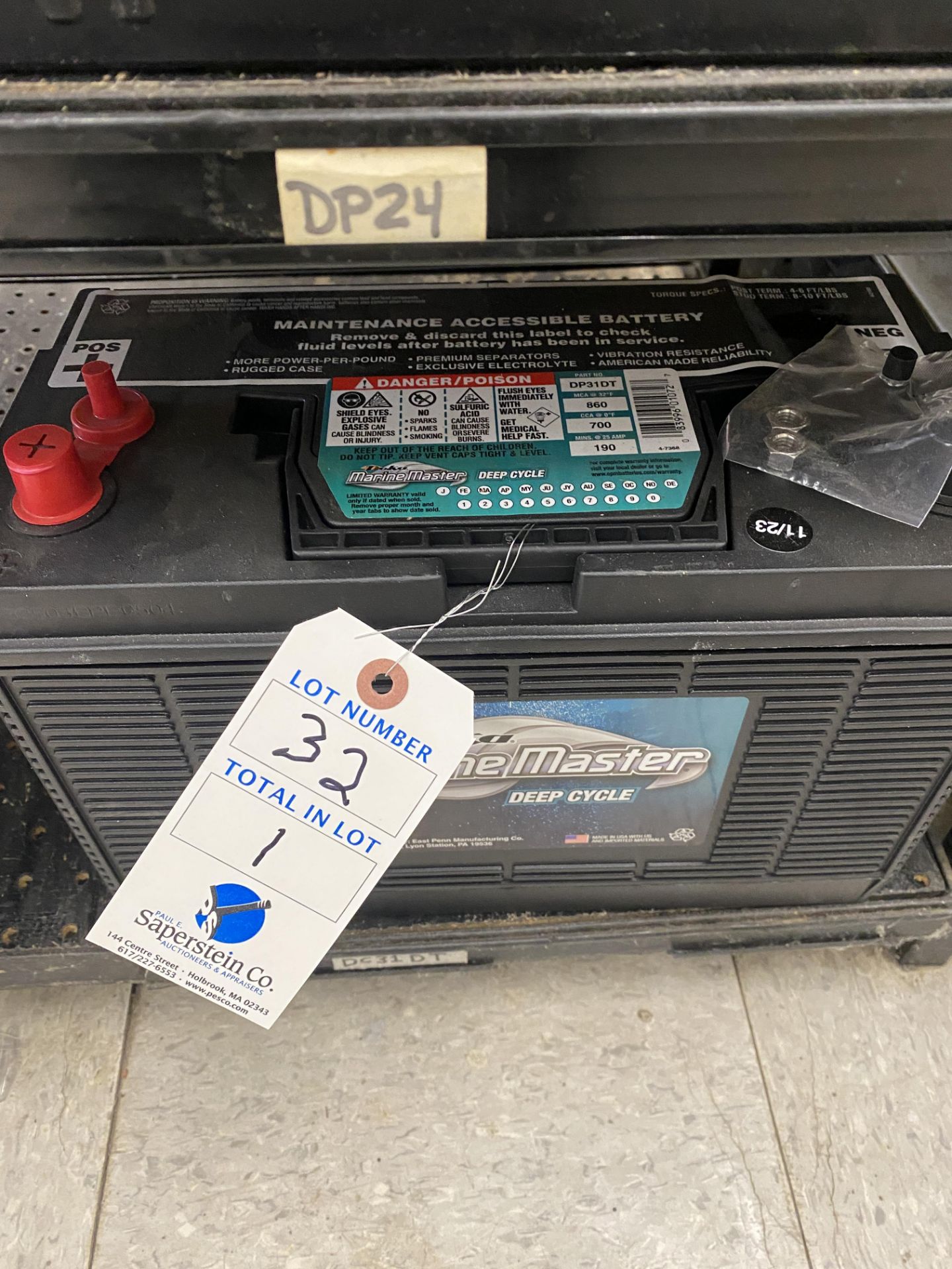 Deka #Dp31Dt 12v Marine Battery 860 Cold Cranking Amps