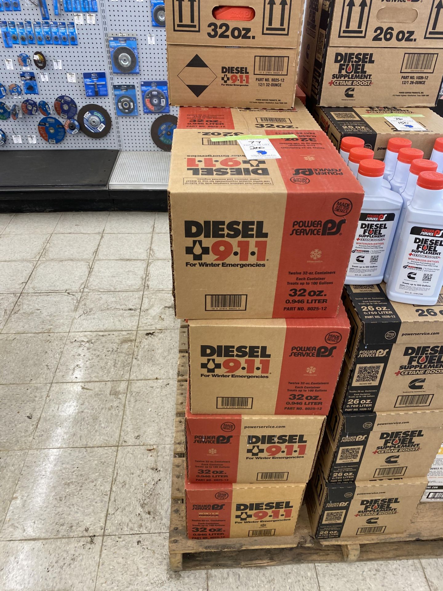 {LOT} (200) Power Service 32oz. Diesel 911Anti-Gel