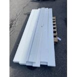 {LOT} (13) 8' Poly Cutting Edge 1.5" x 6" x 8' Wholesale Value: 120Each