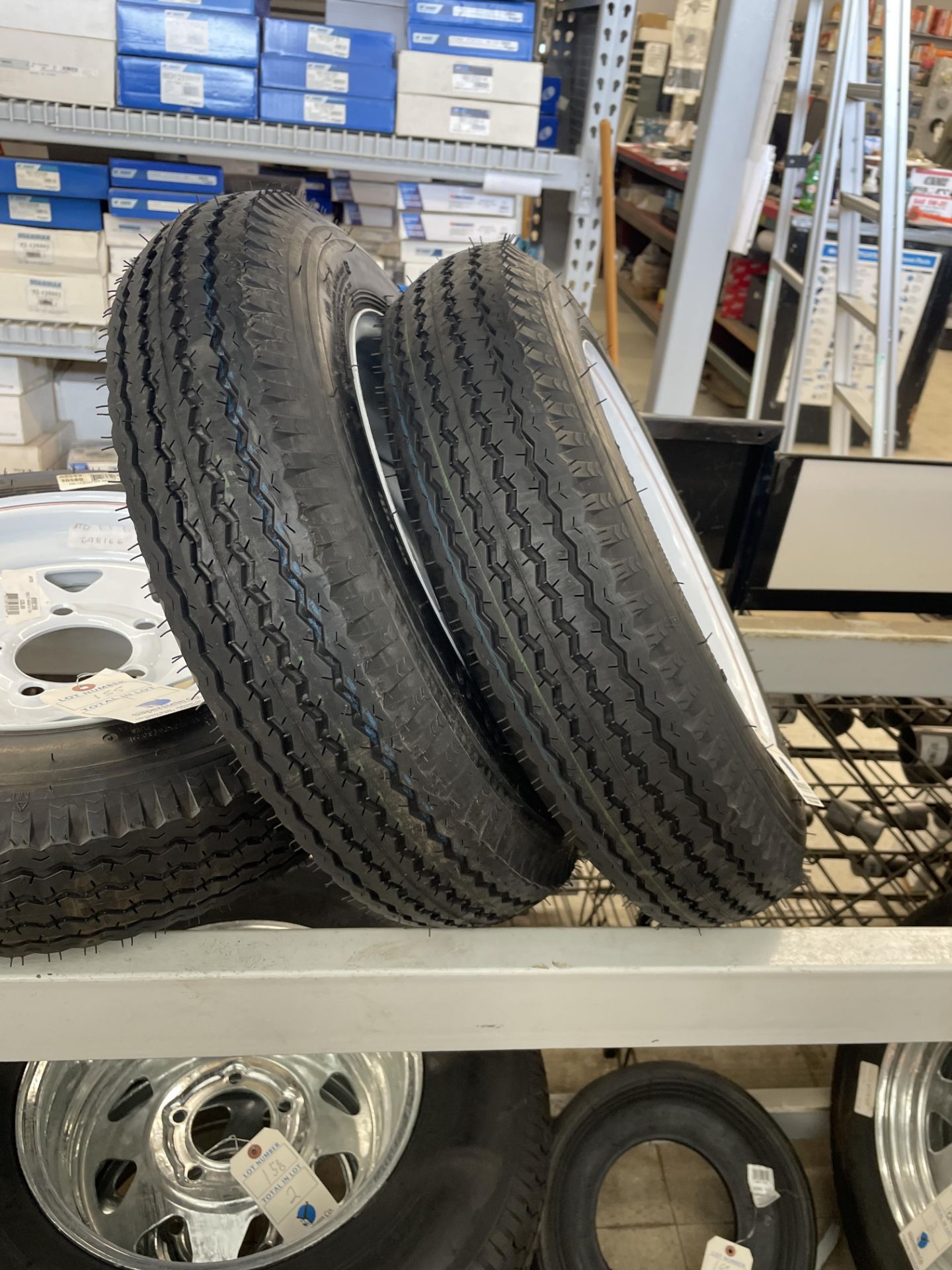 {LOT} (2) ATD 4.8x12 4 Lug Wheels - Image 2 of 2