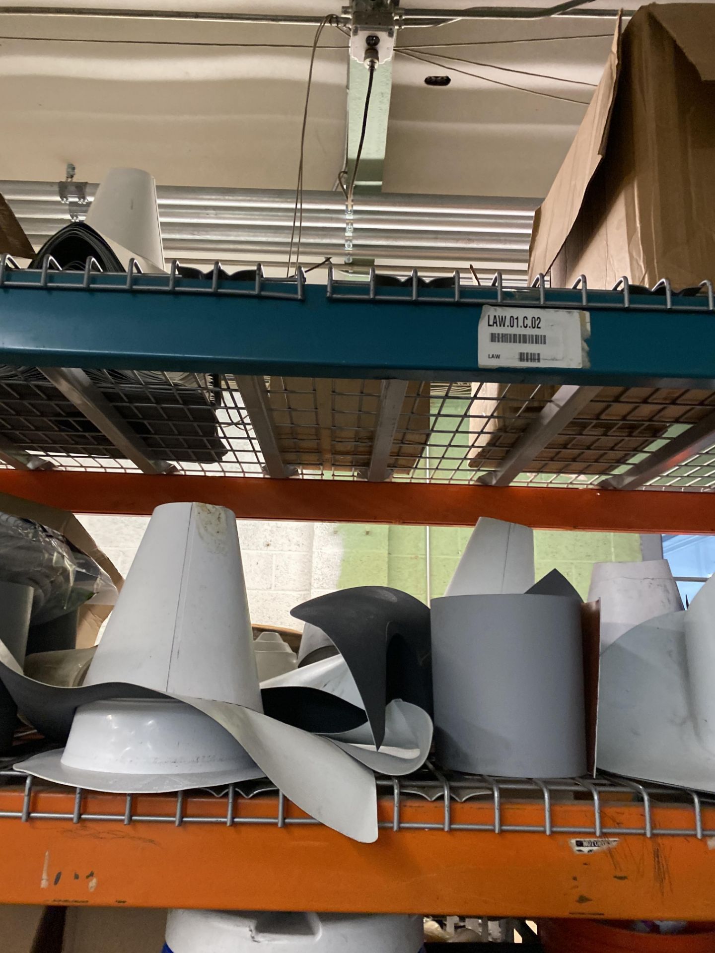 (Lot) Roof Material On 2 Shelves C/O: Pre Wraps, Witches Hats - Image 2 of 4
