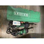 (Lot) (2) Leister Hot Air Tool and (1) As-Is Hot Air Tool and Parts Bin (old 10C)