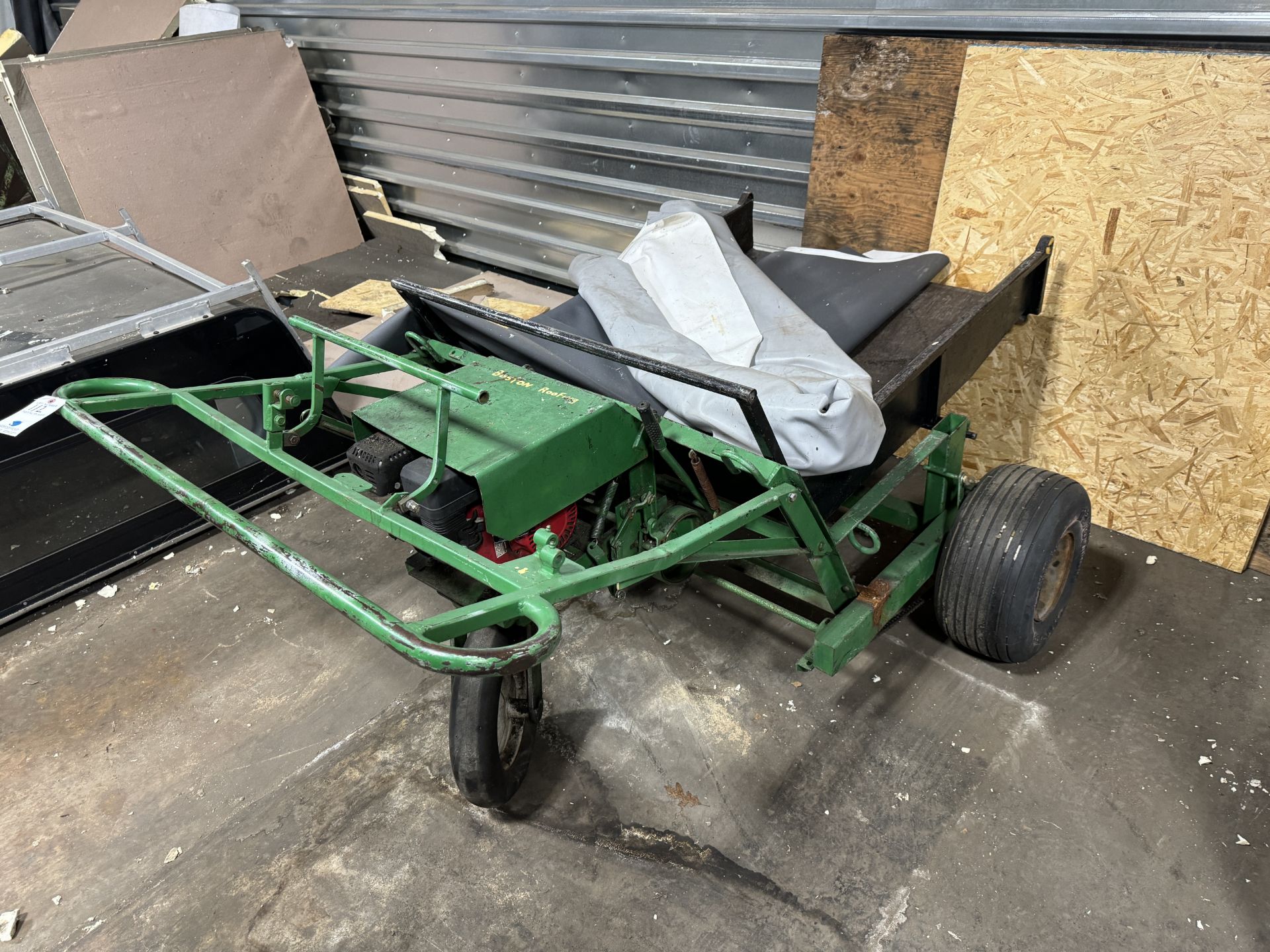 Gas Powered Roofing Wheelbarrow/ Dumpster w/ Honda Gas Engine - Image 2 of 2