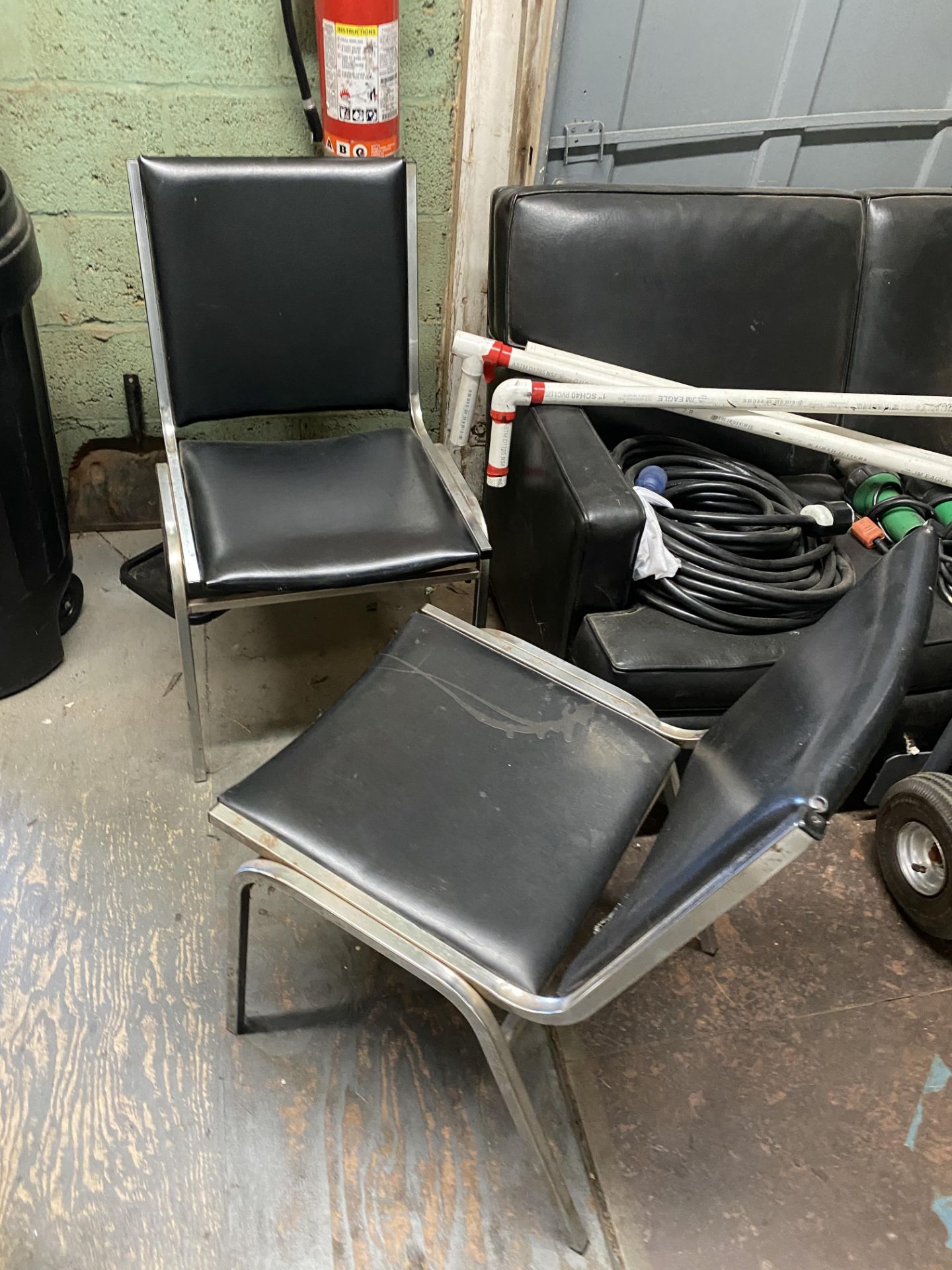 (Lot) 10 Asst. Chairs, c/o: Folding, Office Chairs In Warehouse - Image 4 of 5