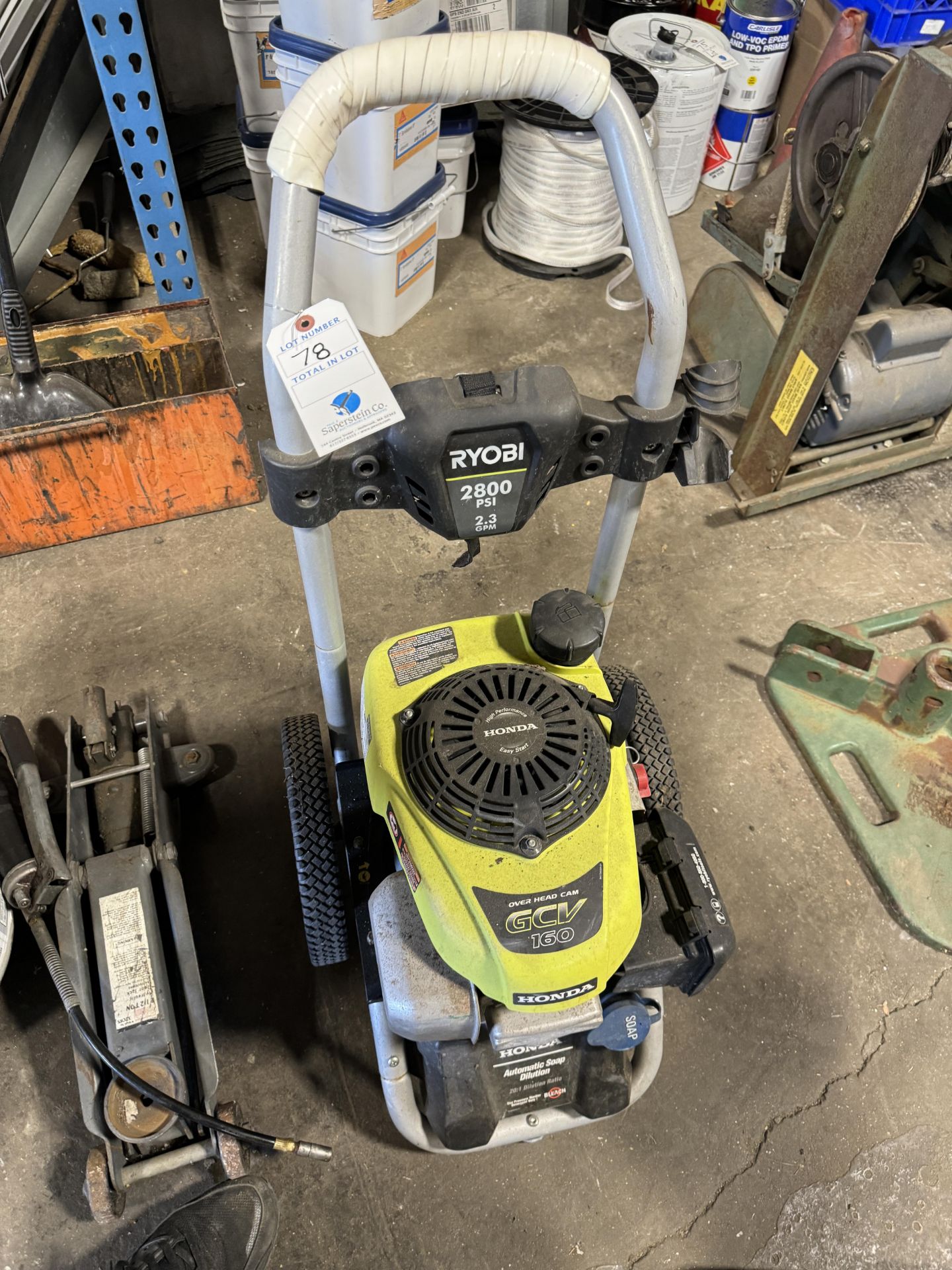 Ryobi 2800PSI 2.3 GPM Honda GCV 160 Pressure Washer w/ Auto Soap Dilution