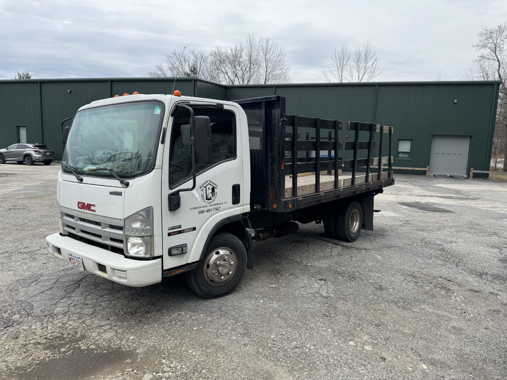 2008 GMC W3500 14' Rack Body Truck, Wood Deck, 6 Wheel, GVWR: 12,000, Odom: 101,645 VIN#: - Image 2 of 8