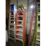 (4) Asst. Fiberglass 8' Step Ladders