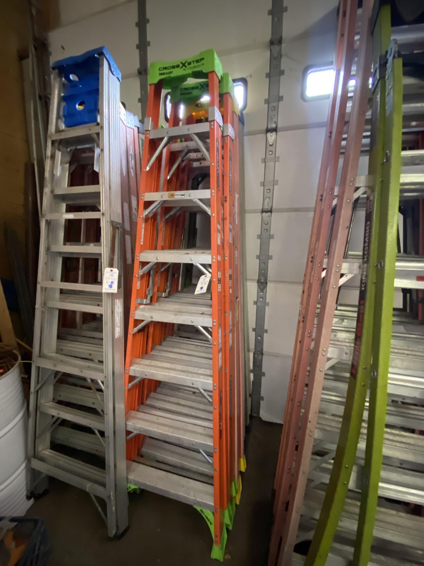 (4) Asst. Fiberglass 8' Step Ladders