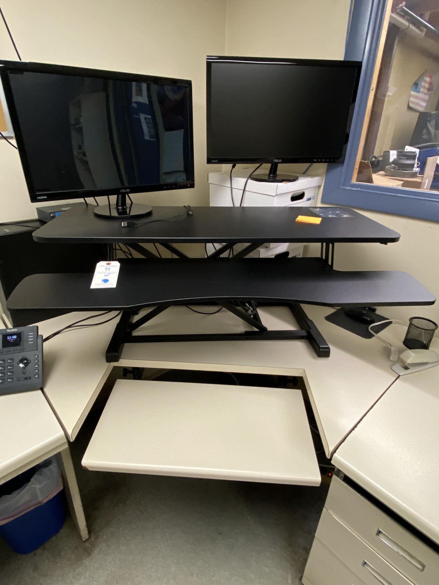 {LOT} In Office, Desk Chairs 5 Monitors MUST TAKE ALL