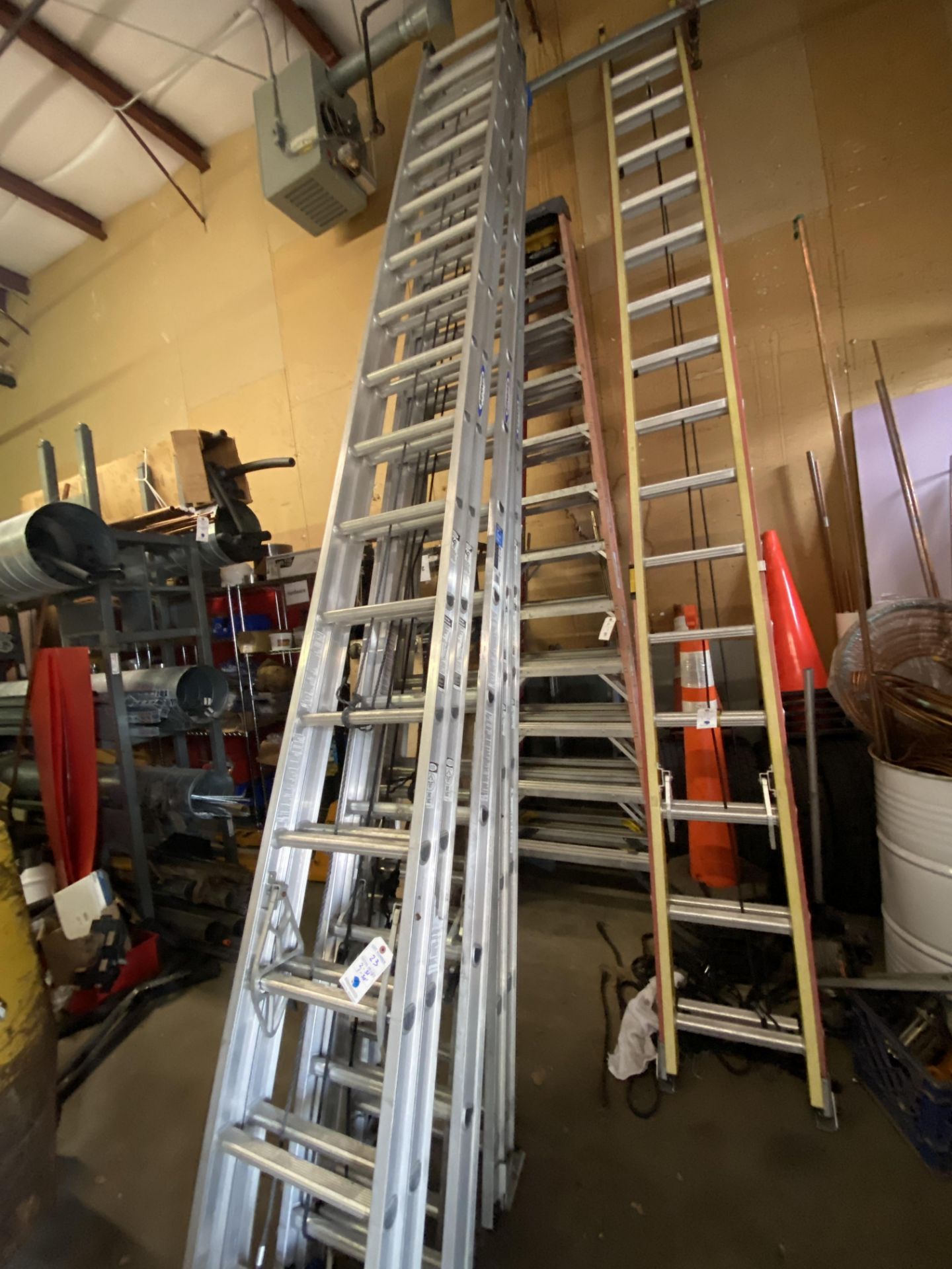 (3) Werner Alum Ext. Ladders (2) 32' (1) 30' - Image 2 of 2