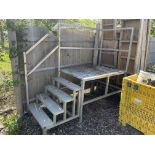 Aluminum Staircase with Platform